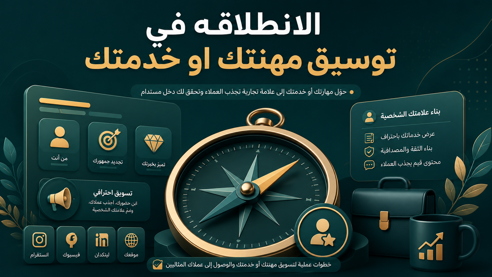 الانطلاقة في تسويق مهنتك أو خدمتك